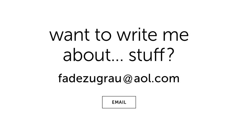 artist fade zu grau contact information